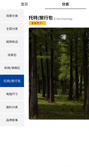 鞋类箱包行业案例-海报加下方飞入动画效果